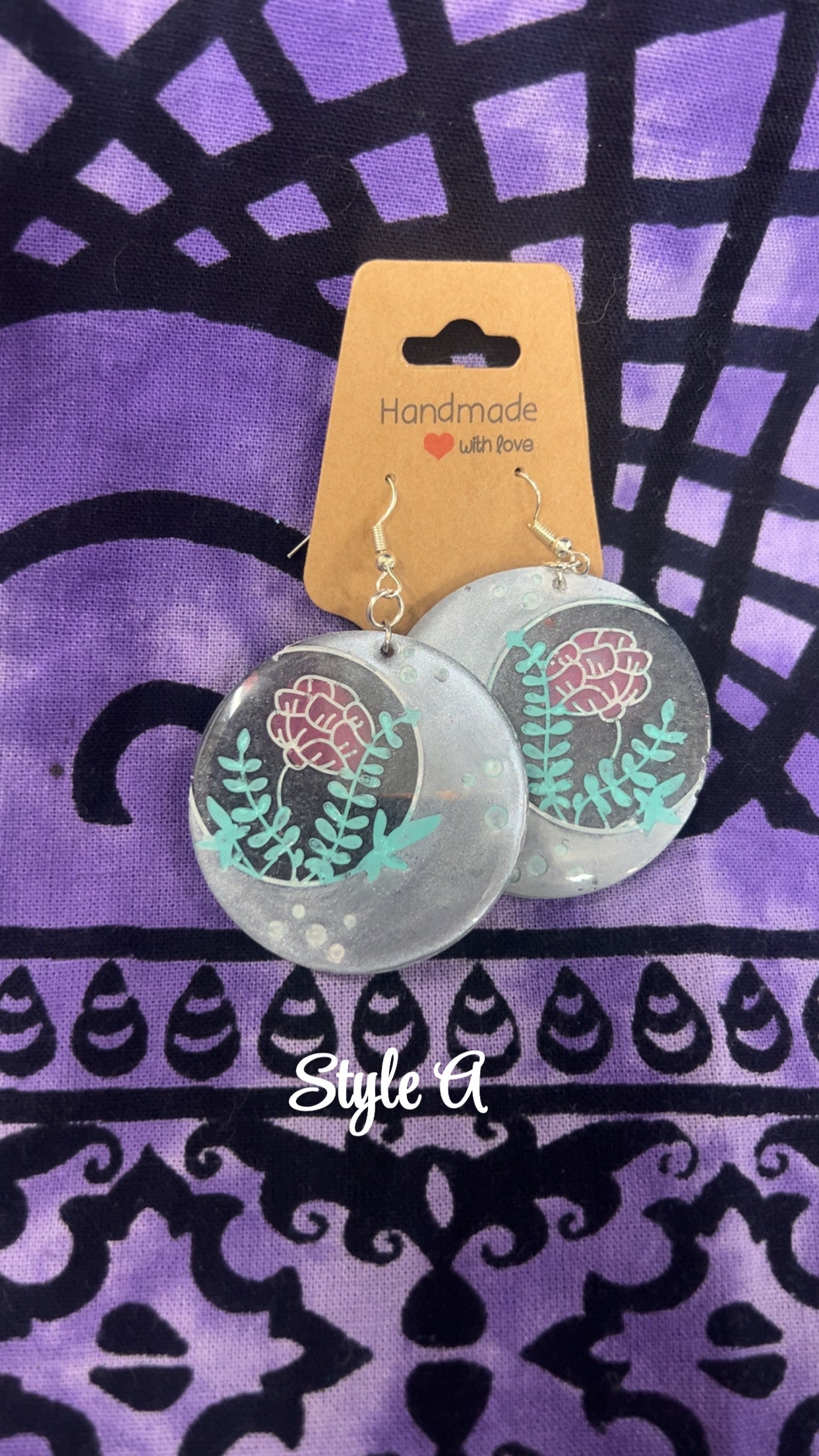 Floral Resin Earrings